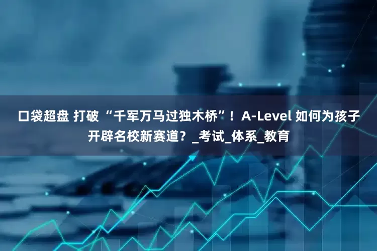 口袋超盘 打破 “千军万马过独木桥”！A-Level 如何为孩子开辟名校新赛道？_考试_体系_教育