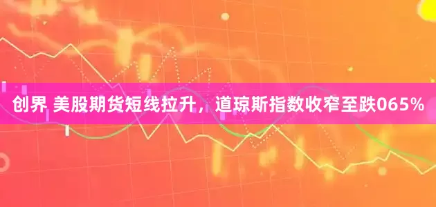 创界 美股期货短线拉升，道琼斯指数收窄至跌065%
